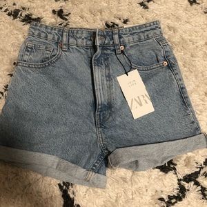 Zara high-waisted shorts